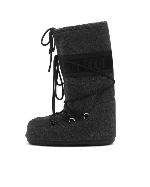 Moon Boot Black Icon Felt