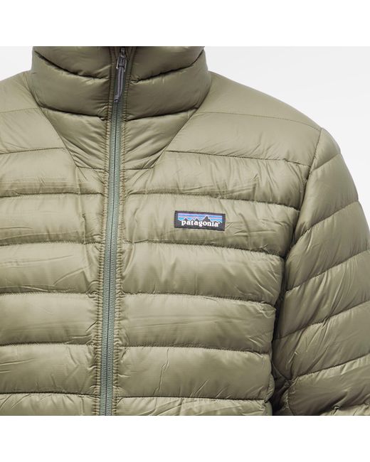 patagonia men's down sweater jacket industrial green