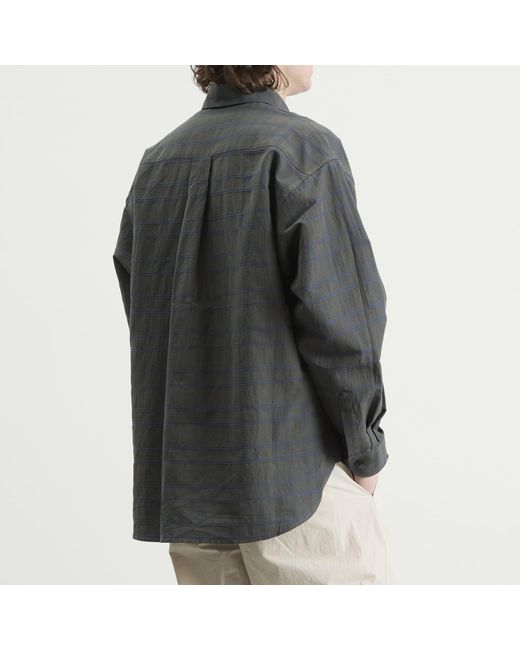 SAGE NATION Gray Chisholm Check Shirt for men