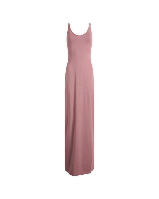 Skims Purple Smooth Lounge Skimpy Scoop Neck Dress