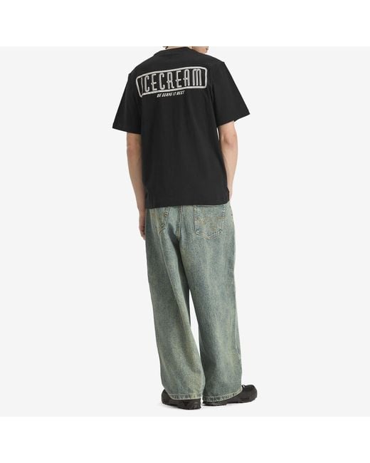 ICECREAM Black Diner Coffee T-Shirt for men