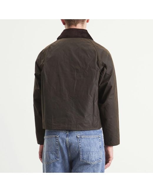 Barbour Black Sl Spey Wax Jacket for men