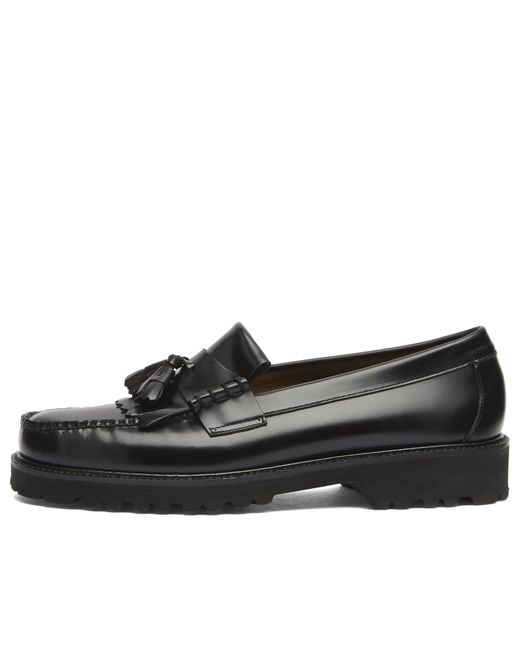 G.H.BASS Black Layton Ii 90S Kiltie Loafer for men