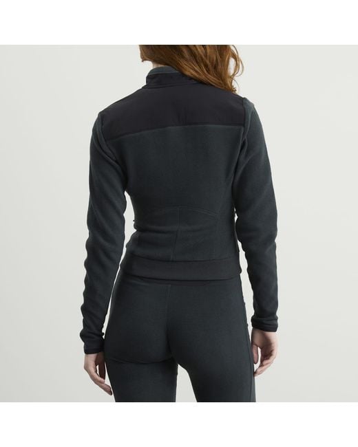 Skims Black Lounge Fleece Zip Up Jacket