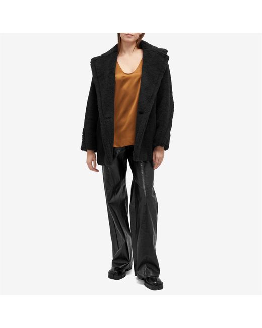 Weekend by Maxmara Gray Plutone Faux Leather Trouser