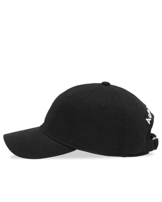 Acne Black Carliy Back Cap for men