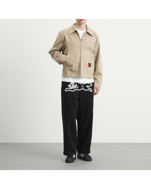 ICECREAM Running Dog Triple Scoop Wide Denim Jeans in Black for