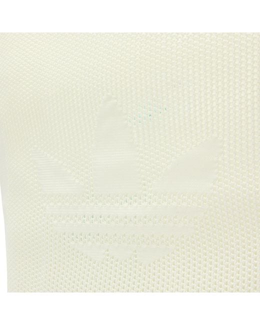 Adidas White Crochet Tote Bag