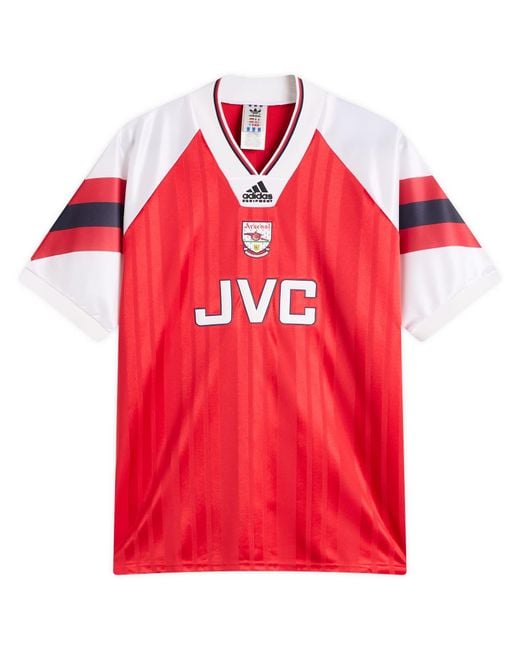 Adidas Red Arsenal Fc Home 92-94 Jersey Top for men