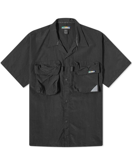 Manastash Black River Short Sleeve Shirt for men