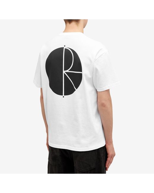 POLAR SKATE White Balloon Fill Logo T-Shirt for men