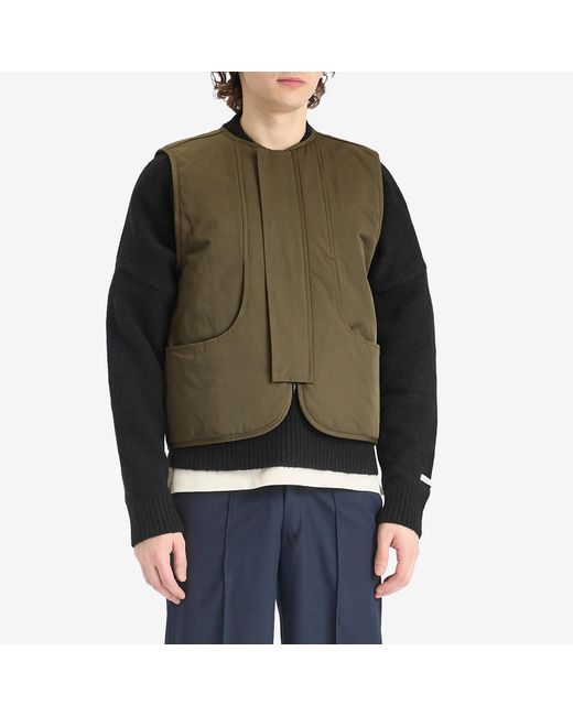 About Blank Green Reversible Gilet for men