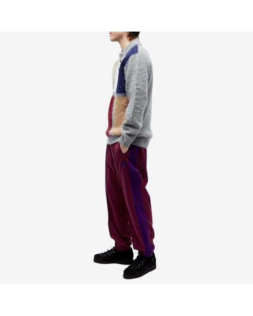 Needles Poly Smooth Zipped Track Pant in Purple for Men | Lyst