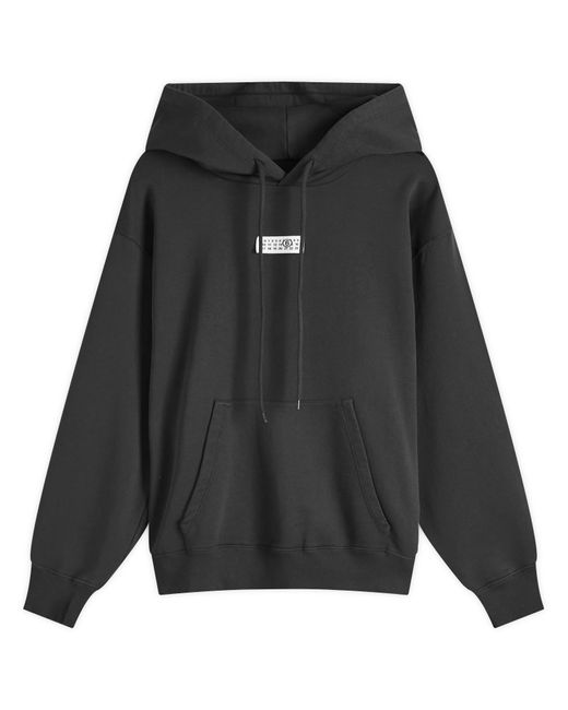 MM6 by Maison Margiela Black Numbers Patch Logo Hoodie for men