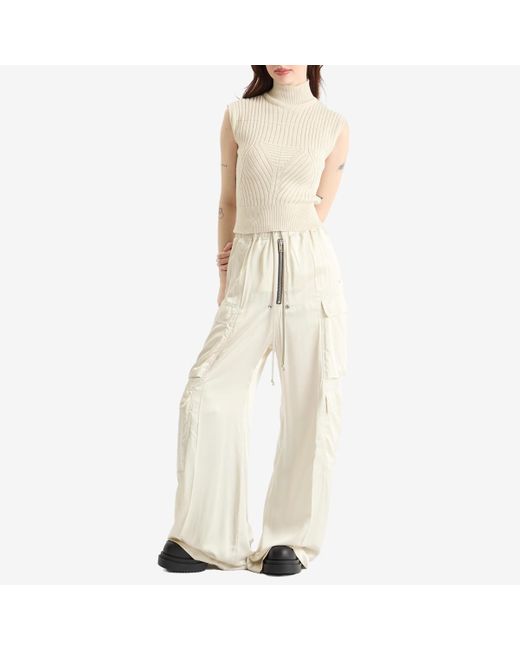 Rick Owens White Top With Turtle Neck