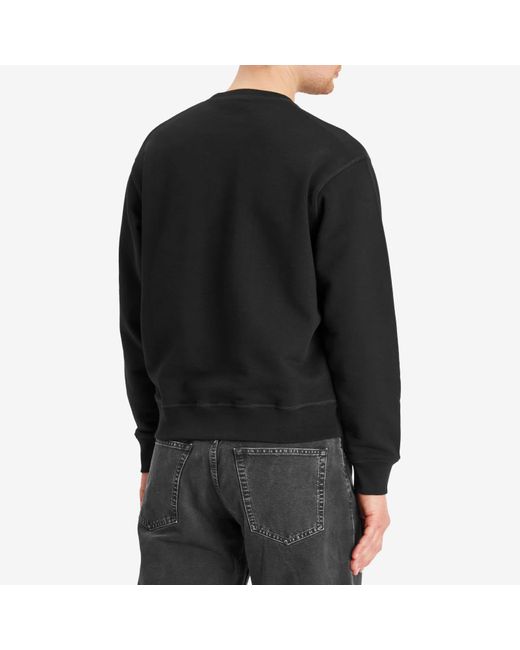 DSquared² Black 3D Logo Cool Fit Crew Sweat for men