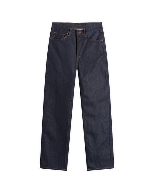 Nudie Jeans Blue Rad Rufus Straight Leg Jeans for men