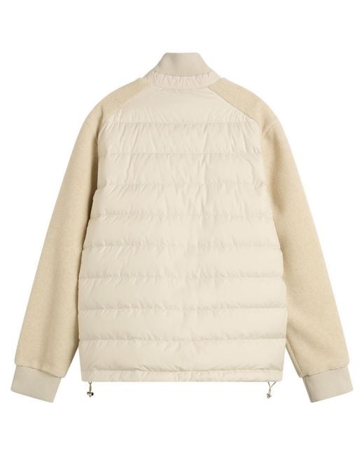 Moncler Natural Teddy Fleece Zip Up Fleece for men