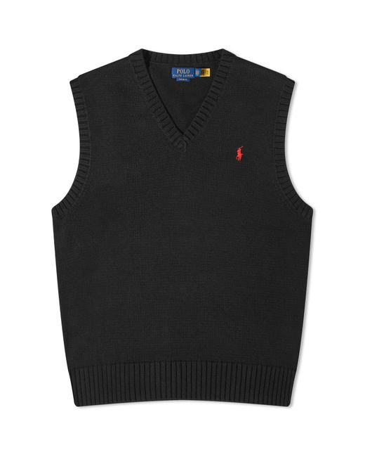 Polo Ralph Lauren Black Knit Vest for men