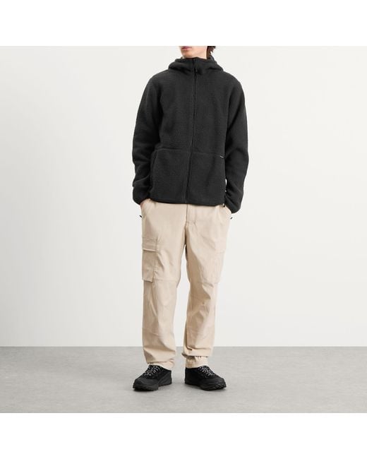 Haglöfs Black Funäs Pile Fleece Hooded Jacket for men