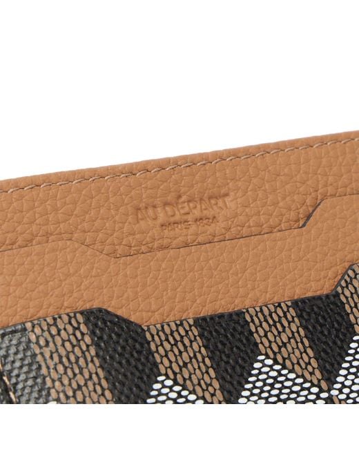 AU DEPART Brown Card Holder