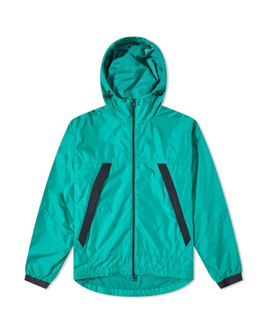 Moncler Synthetic Valery Hooded Windbreaker in Green for Men - Lyst