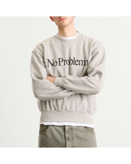 No Problemo Gray Sweatshirt for men