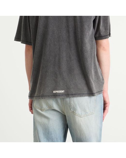 Represent Gray Initial Star T-Shirt for men
