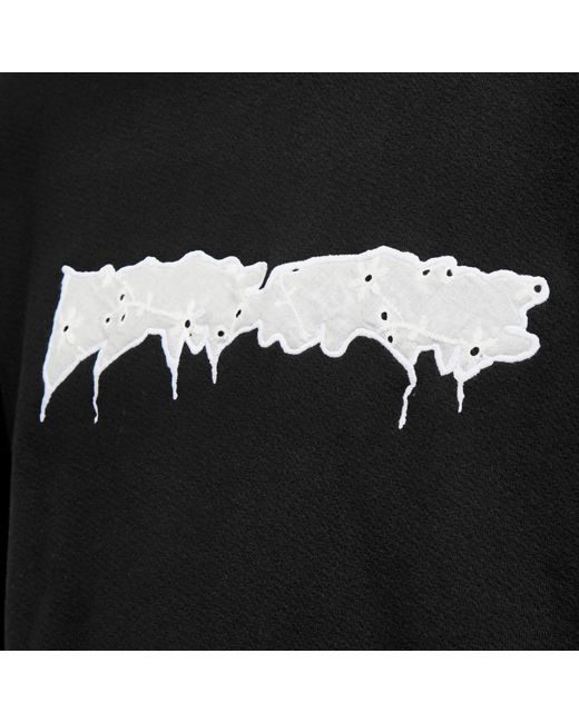 Fucking Awesome Black Doily Stamp Crew Sweat for men