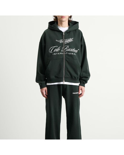 Cole Buxton Green International Zip Hoodie for men