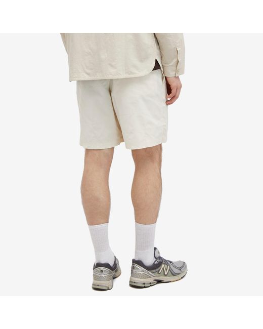 Dime White Wave Quilted Shorts for men