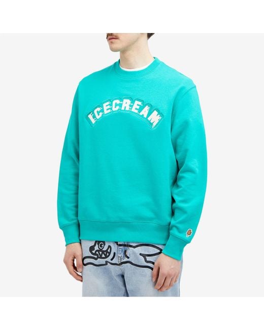 ICECREAM Blue Drippy Sweatshirt for men