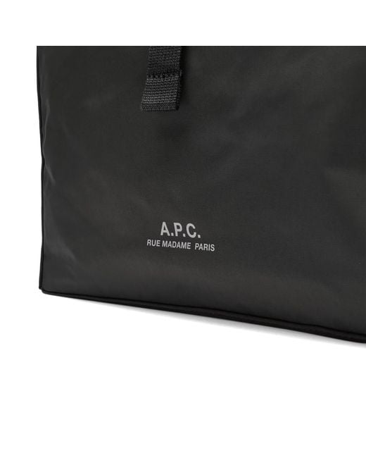A.P.C. Black Cabas Archive Tote Bag for men