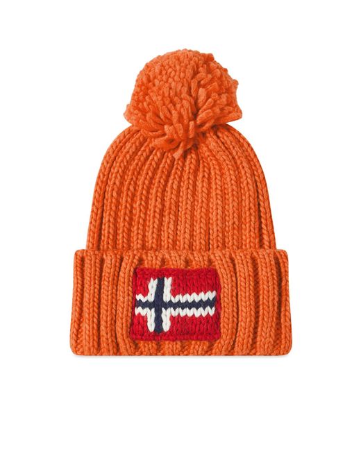 Napapijri Orange Semiury Hat for men