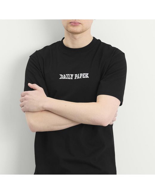 Daily Paper Black Oil Can T-Shirt for men