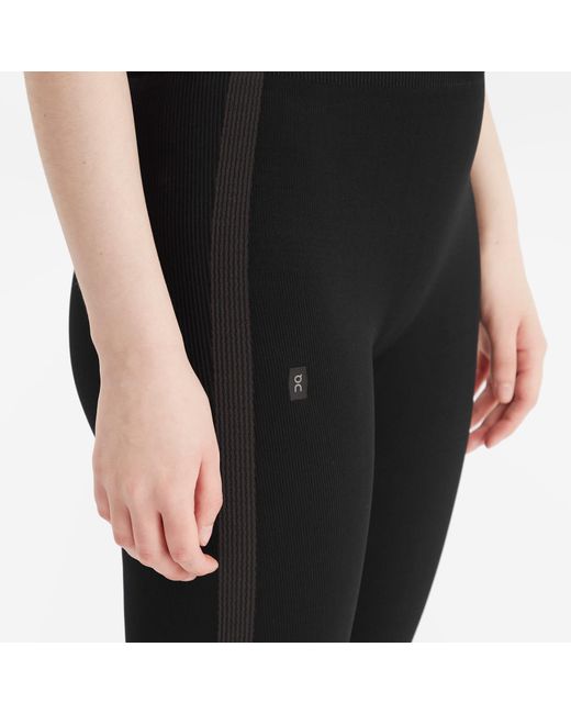 On Shoes Black Studio Knit Leggings