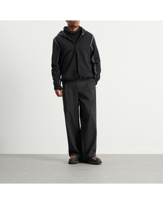 Purple Mountain Observatory Black Softshell Balaclava Jacket for men