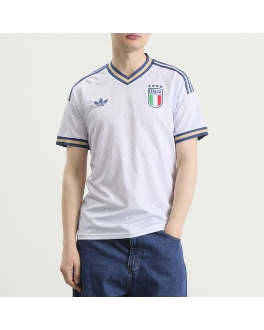 Adidas Blue Italy Away Third Jersey for men