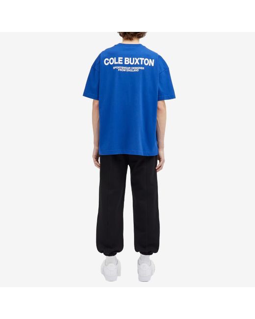 Cole Buxton Blue Sportswear T-Shirt for men