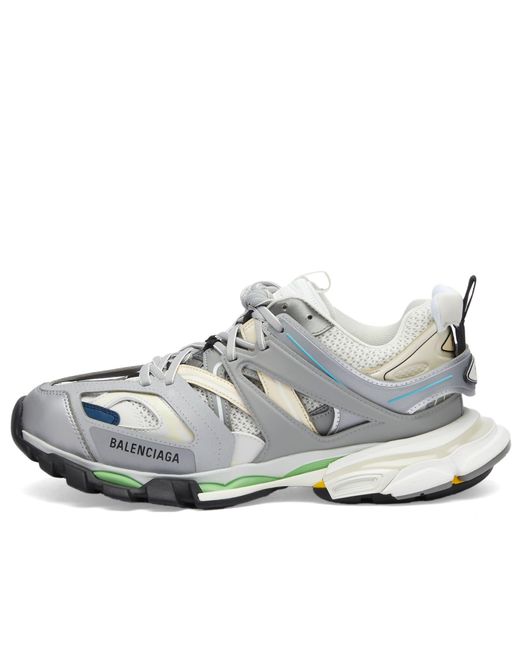 Balenciaga Gray Track Oversized Runner Sneakers for men