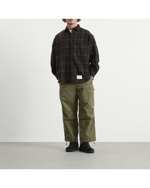 (w)taps Green Nyco Weather Cargo Pants for men