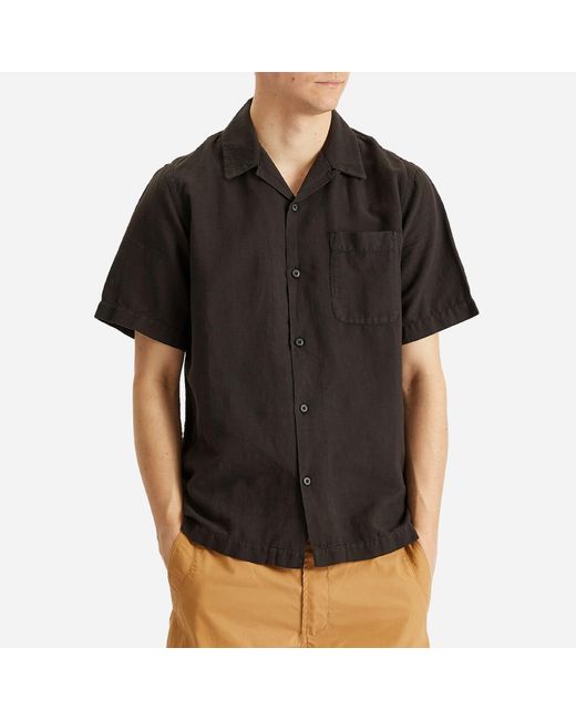 Maharishi Black Hemp Vacation Shirt for men