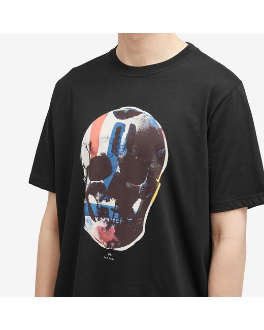 Paul Smith Black Skull T-Shirt for men