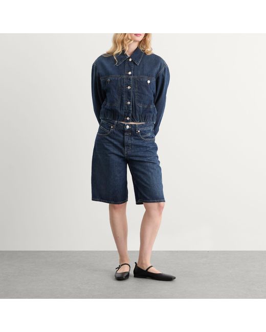 Closed Blue Rigid Denim Shorts