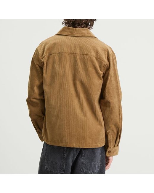 A.P.C. Brown Leon Corduroy Overshirt for men