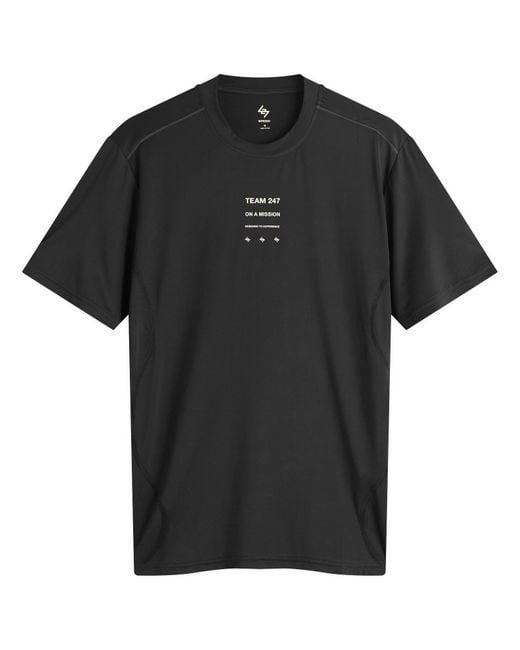 Represent Black 247 Short Sleeve Runner T-Shirt for men
