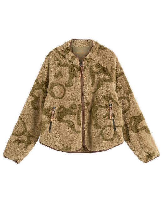 KA_YO_Prototype Green Petroglyph Fleece Jacket for men
