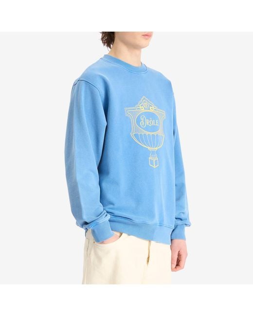 Drole de Monsieur Blue Drole Cup Sweatshirt for men