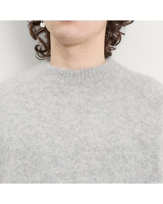 About Blank Gray Alpaca Crew for men