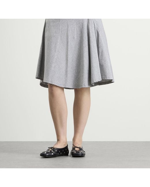 Alohas Black Rosalind All Studs Leather Ballet Flats